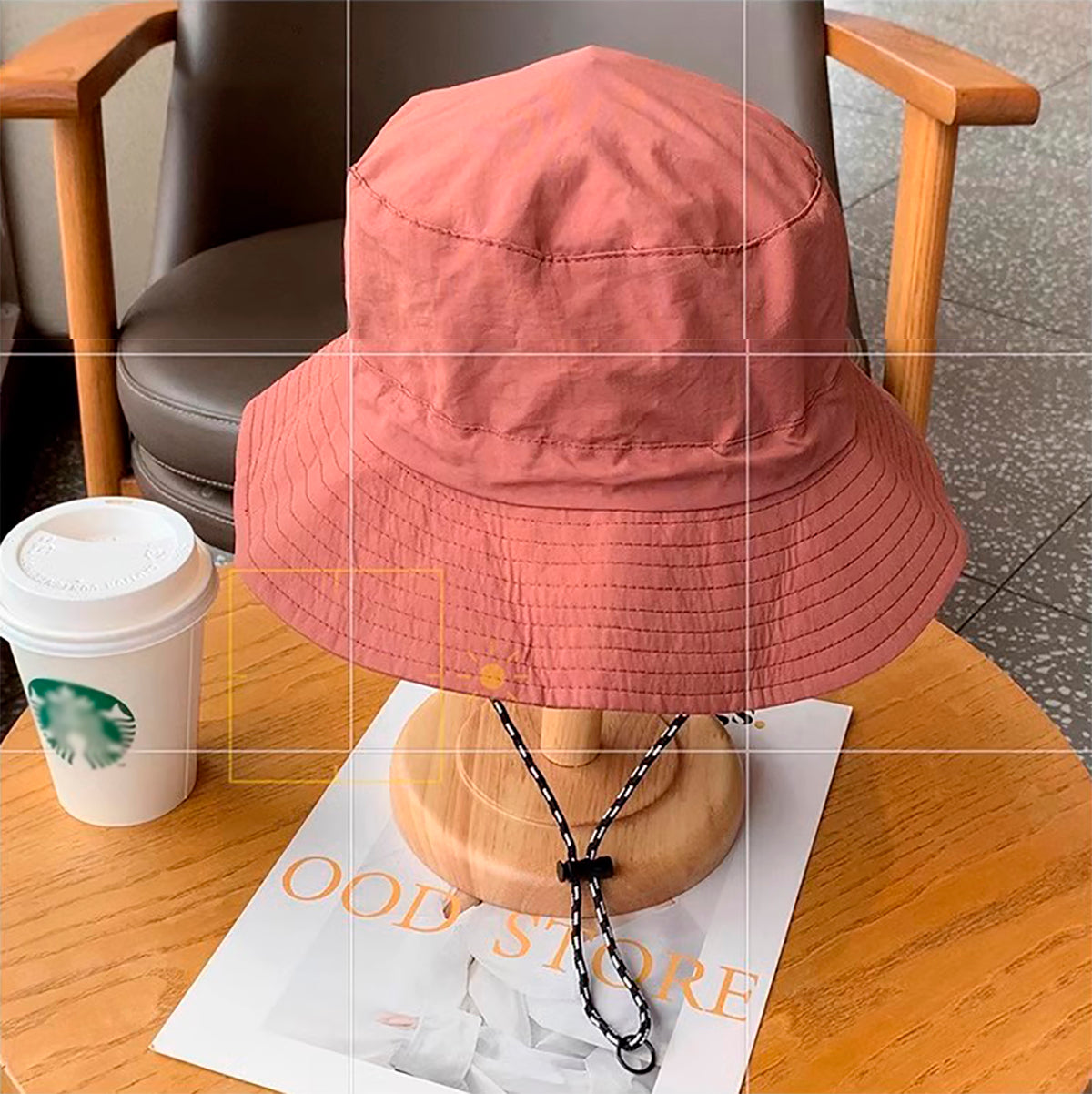 Quick Dry Packable Bucket Hat Outdoor Water-Resistant Sun Hats with Hanging Hook