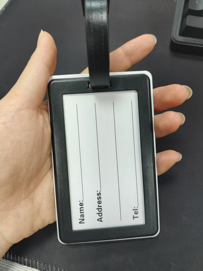 Custom Rectangular PVC Luggage Tag 3D Embossed Baggage Tag