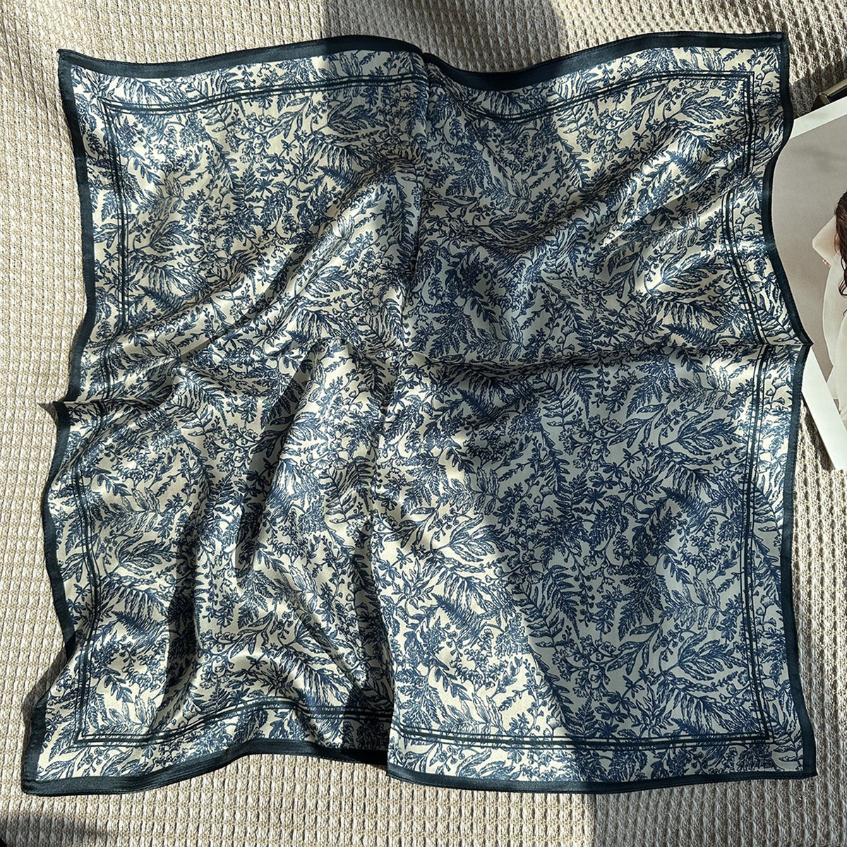 Custom 26" x 26" 100% Mulberry Silk Neck Scarf Silk Satin Wristband