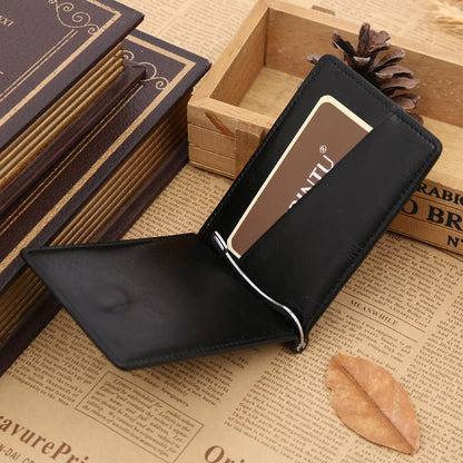 Foldable Leather Wallet Card Bags