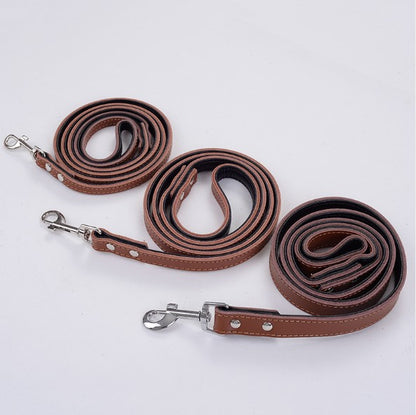Durable Cow-Leather Pet Leash