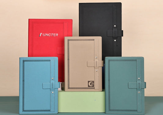 A5 PU Leather Journal Slim Slot Notebook