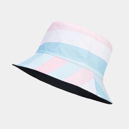 Double-Sided Wear Polyester Pride Rainbow Hat Bucket Hat