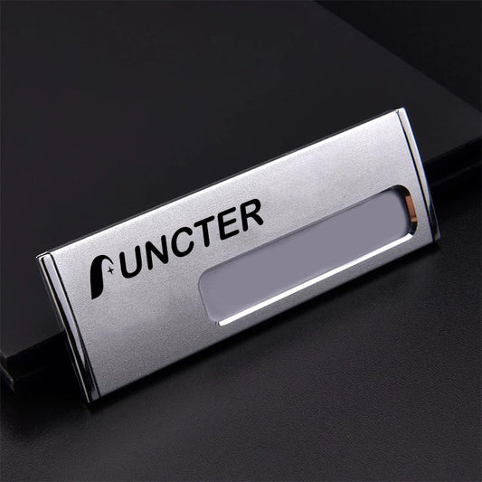 Professional Aluminum Alloy Name Tags Nameplate Badge with Safety Pin & Window #2