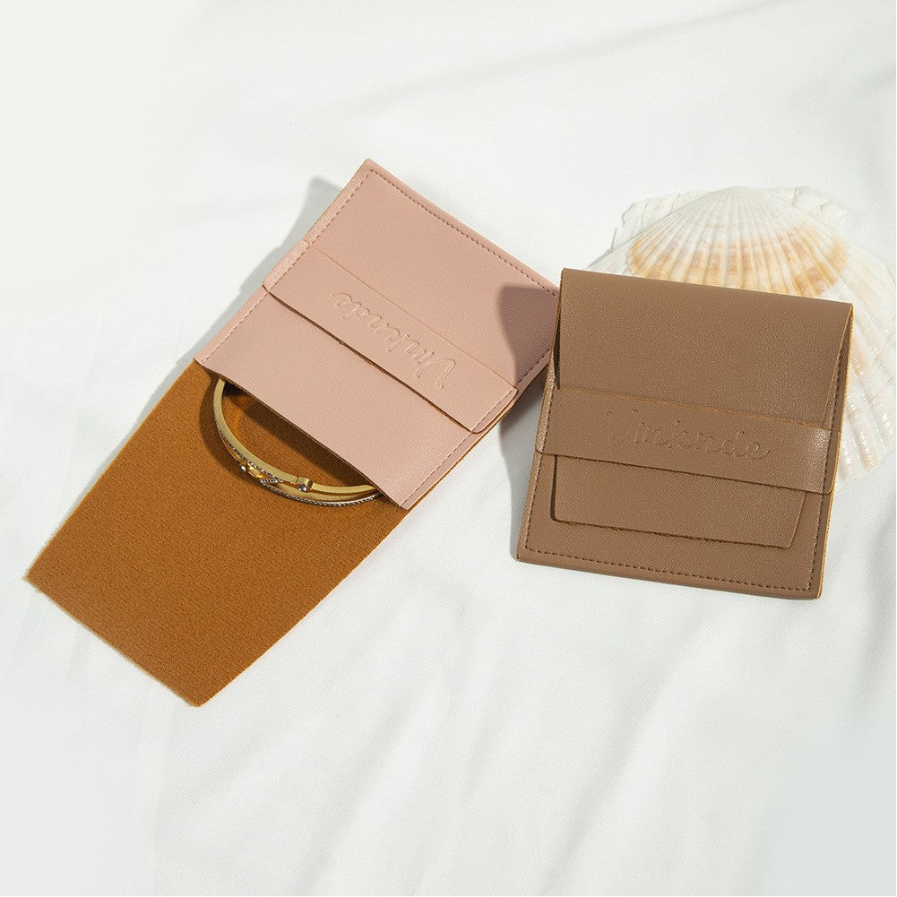 2.8" PU Leatherette Jewelry Pouch Mini Envelope Bag Packaging Pouch Jewelry Gift Bag