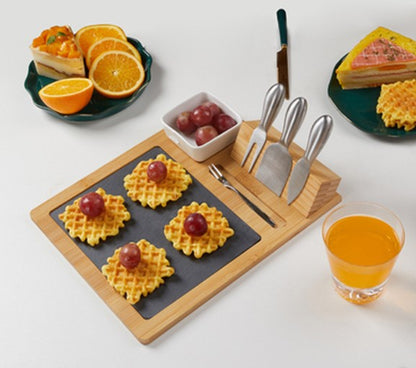 Bamboo Cheese Board Set