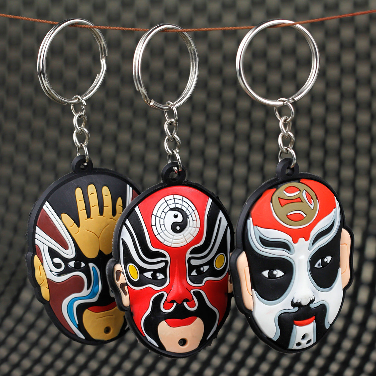 Custom 3D Raised Shaped Soft Touch PVC Keychain - Two Sides Printing