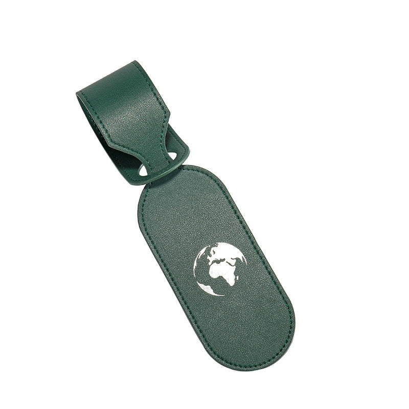 Oval Shape Microfiber Luggage Personalizable Travel ID Tag For Travel Business Trip