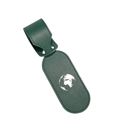 Oval Shape Microfiber Luggage Personalizable Travel ID Tag For Travel Business Trip