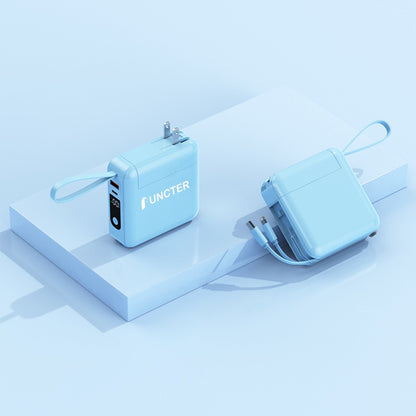 AC Plug Power Bank Fast Charging Power Bank 10000 mAh W/ Hanging Lanyard