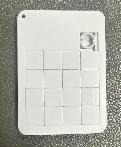 Sliding Scramble Puzzle W/ Keychain - 16 pieces