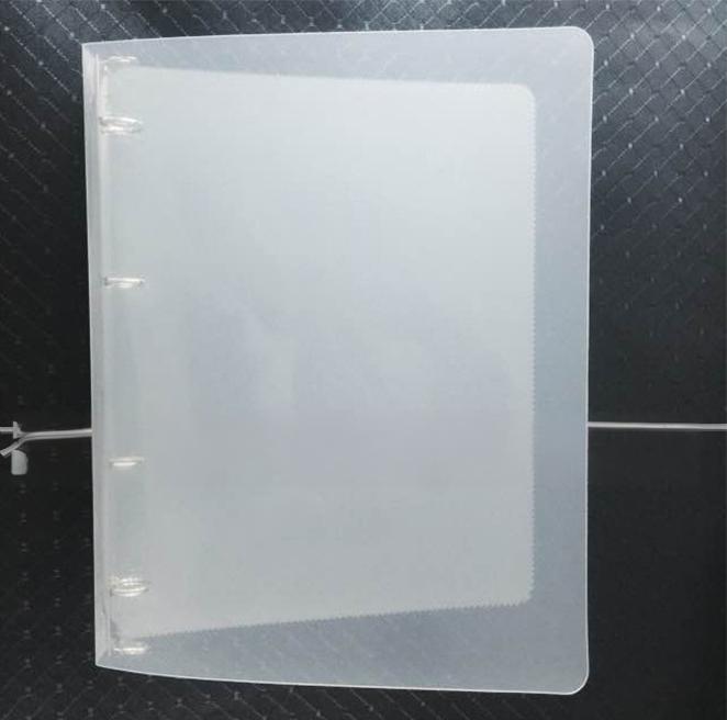 A4 Clear Hard Cover Round Ring Binders 4-Ring Binder Document Folder