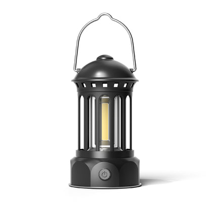 Rechargeable LED Light Camping Lantern Retro Design Portable Waterproof Outdoor Tent Bulb