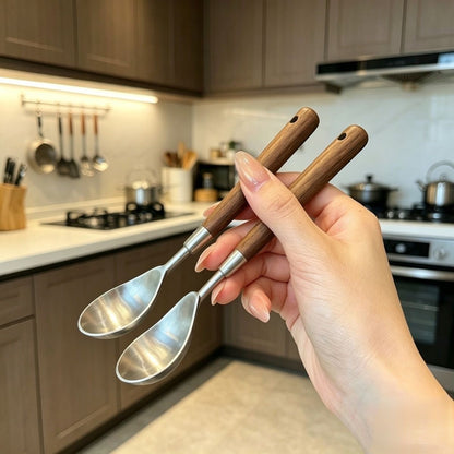 Wooden 304 Stainless Steel Scoop Watermelon Scoop Ice Cream Scoop