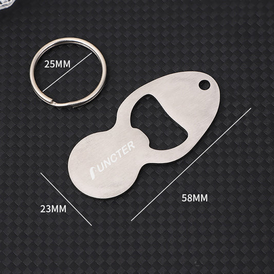 Portable Stainless Steel Quarter Holder Keychain Shopping Trolley Tokens