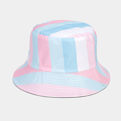 Double-Sided Wear Polyester Pride Rainbow Hat Bucket Hat