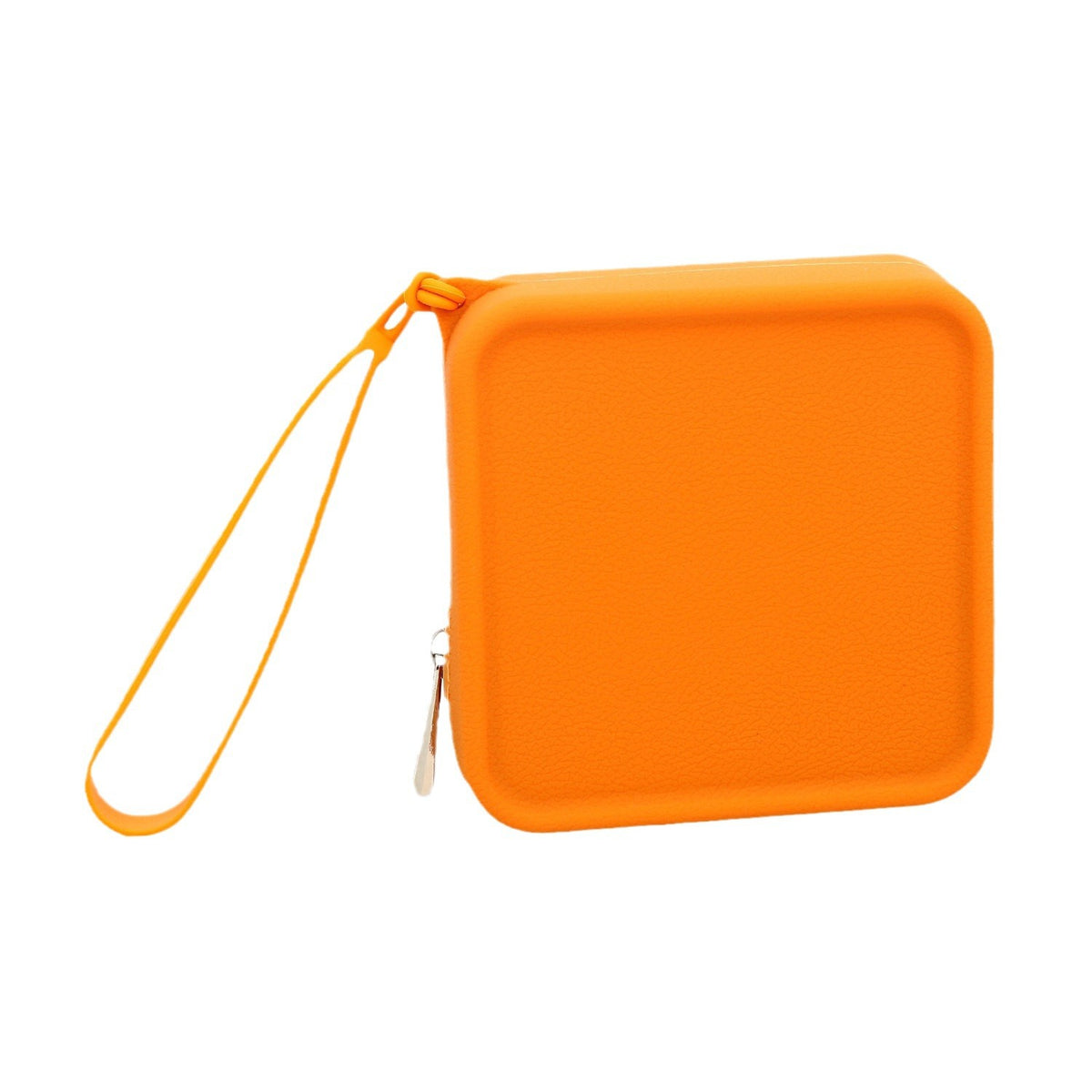 Multi Purpose Portable Silicone Square Organizer Zipper Bag For Samll Items and Cosmetic