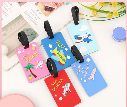 Fully Customizable 3D Raised Soft PVC Luggage Tag For Suitcase