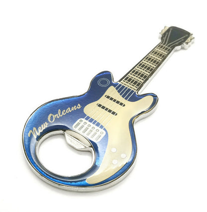 Guitar Shaped Bottle Opener Keychain