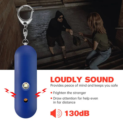 Waterproof Personal Alarm Safety Self Defense Keychain for Women