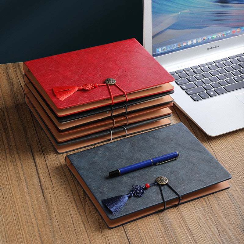 A5 PU Leather Business Notebook Writing Journal Executive Notebook Loose-Leaf Notebook