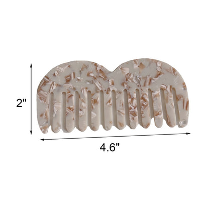 PortableBeard-Shaped Acetate Wide-Tooth Comb Hair Comb