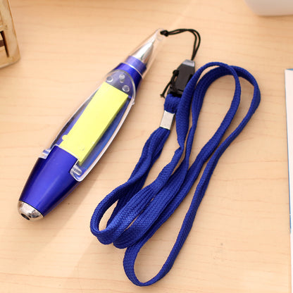 Multi-Function Capacitive Pen with LED Flashlight Writing Pens Hanging rope note paper