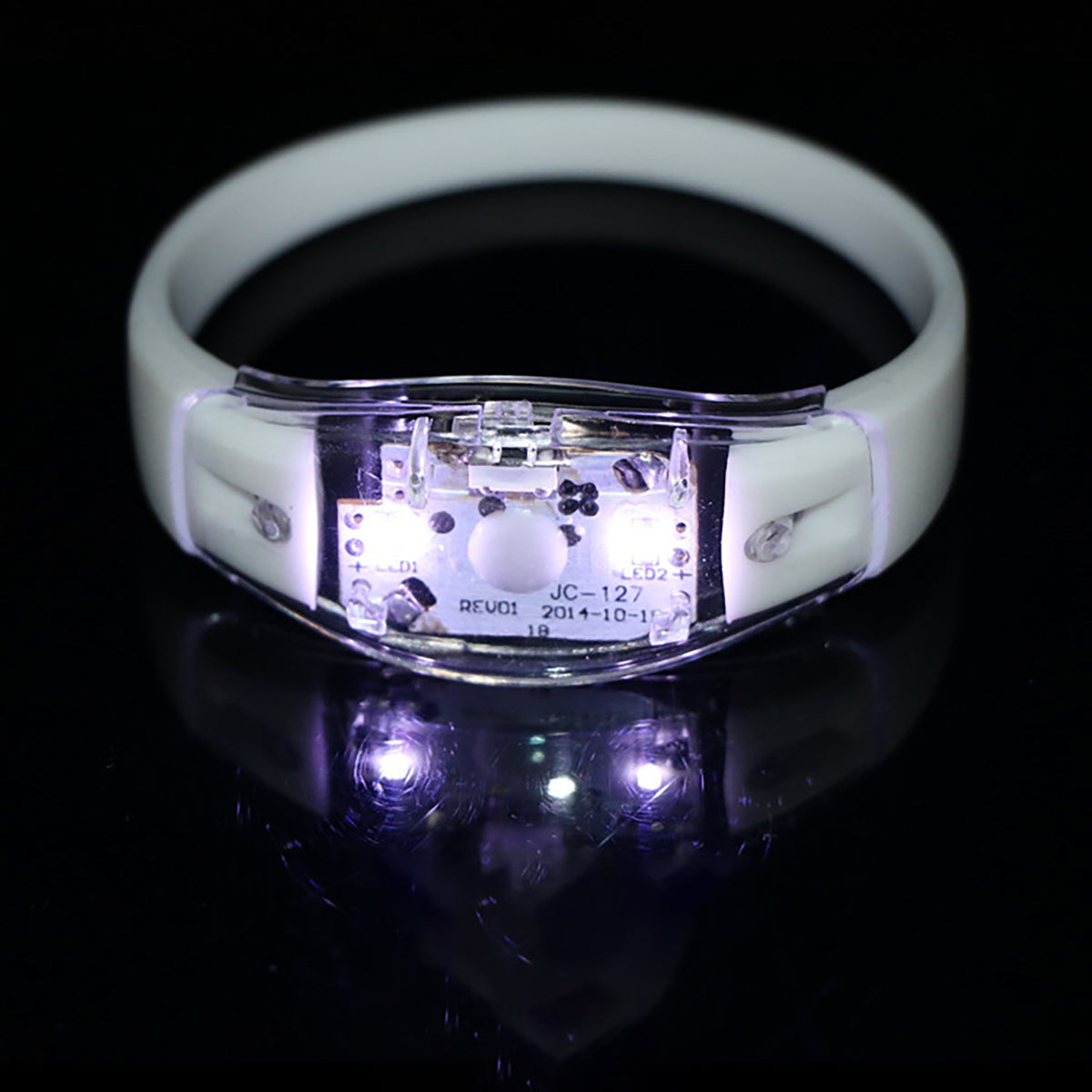 Button control LED Luminous Silicone Bracelet Rave Concert Birthday Carnival Party Favors Gift
