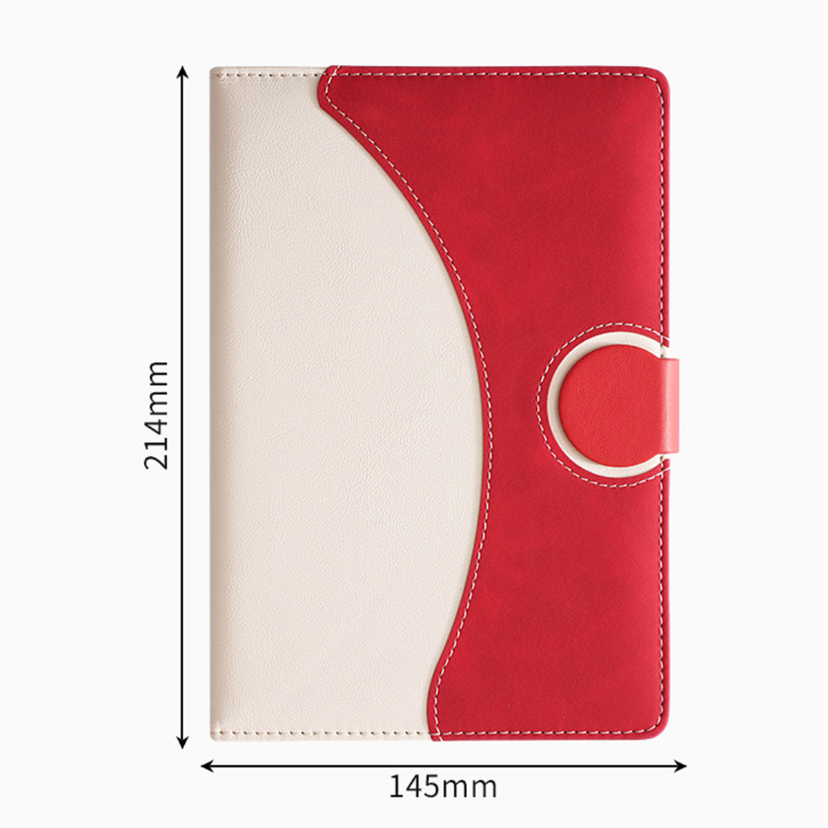 PU Magnetic Closure Buckle A5 Lined Journal Notebooks w/ Gift Box