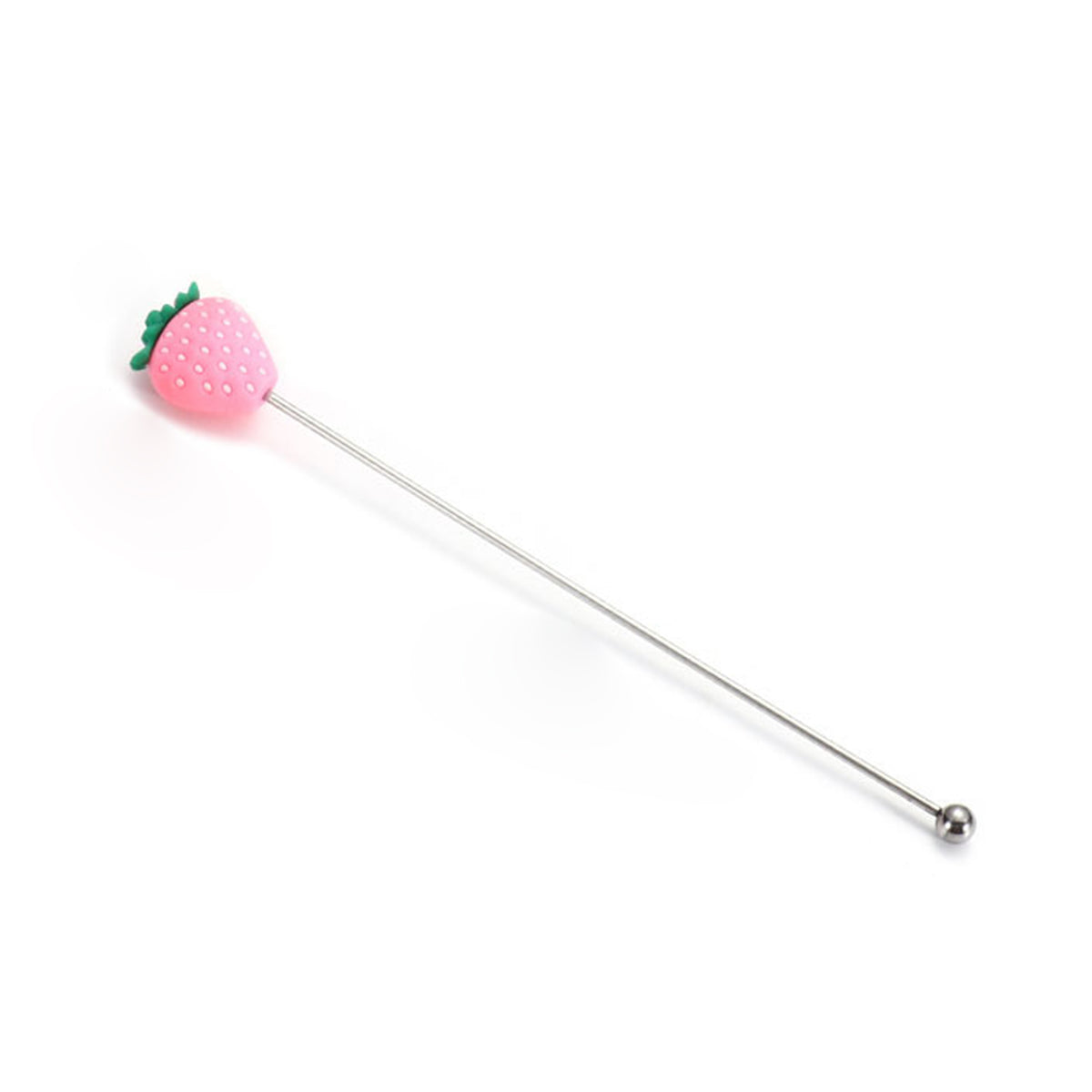 7.68 L Stainless Steel Strawberry Top Beverage Stirrers Coffee Stick