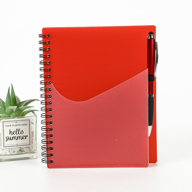 PP Journal Double Spiral Notebook W/ Stylus Pen