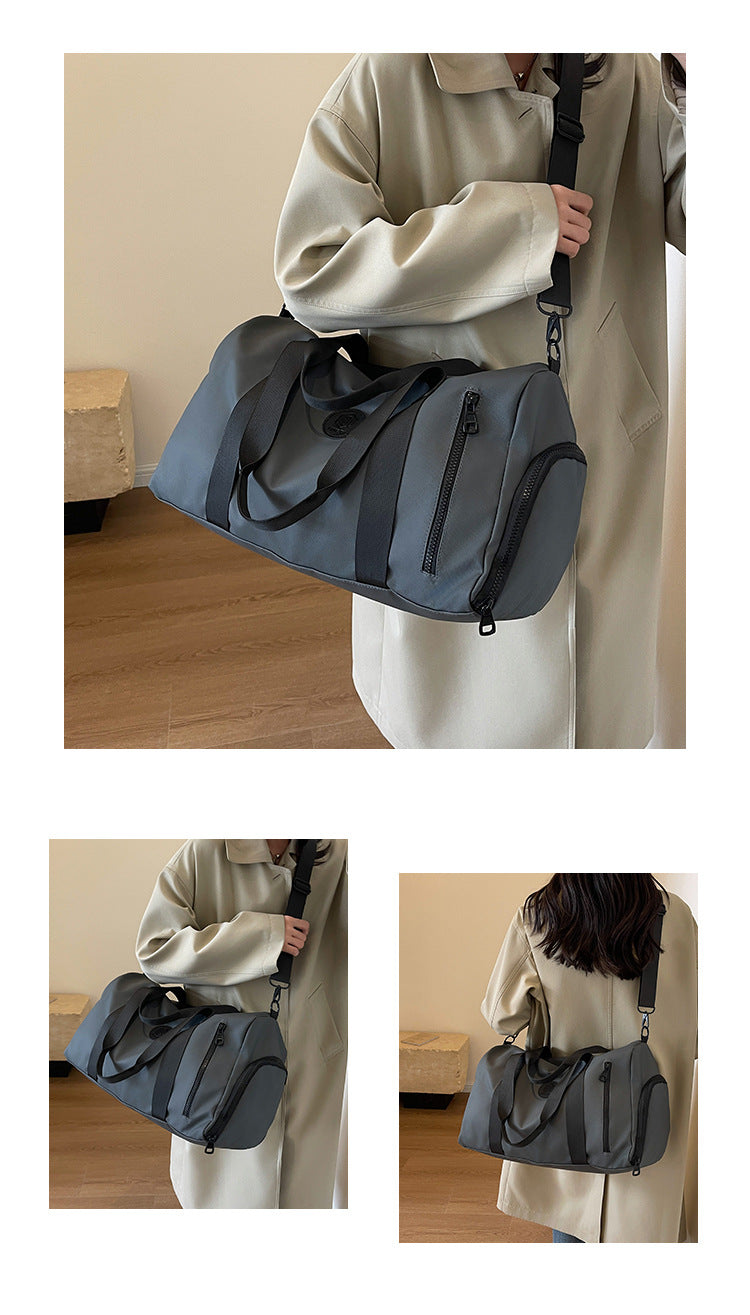 Travel Duffel Bag Sport Gym Bag Oxford Tote Bag Swimming Bag with Shoe Pouch