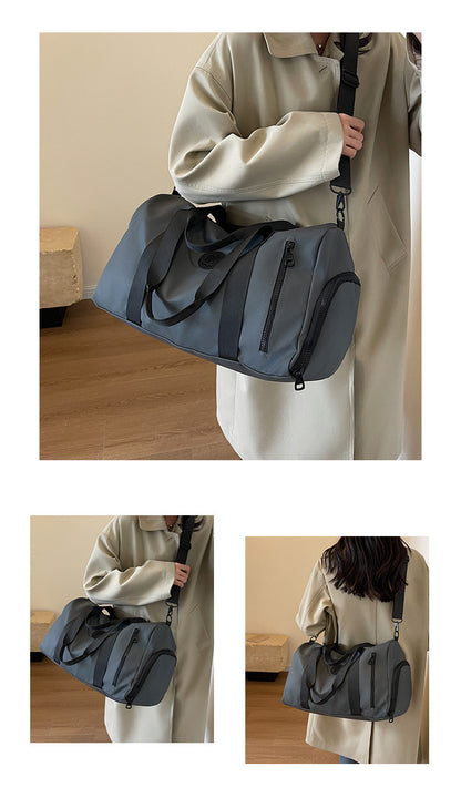 Travel Duffel Bag Sport Gym Bag Oxford Tote Bag Swimming Bag with Shoe Pouch