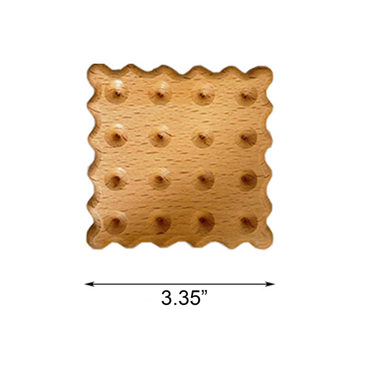 Beech Wood Square Biscuit Shaped Cup Coasters