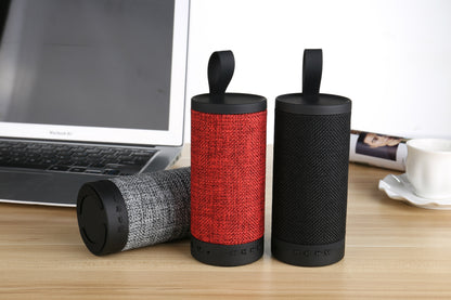 Fashion Cylindrical Fabric Stereo Wireless Speaker Player