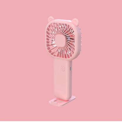 Adjustable Wind Speed Handheld Fan Rechargeable Mini Fan Phone Holder
