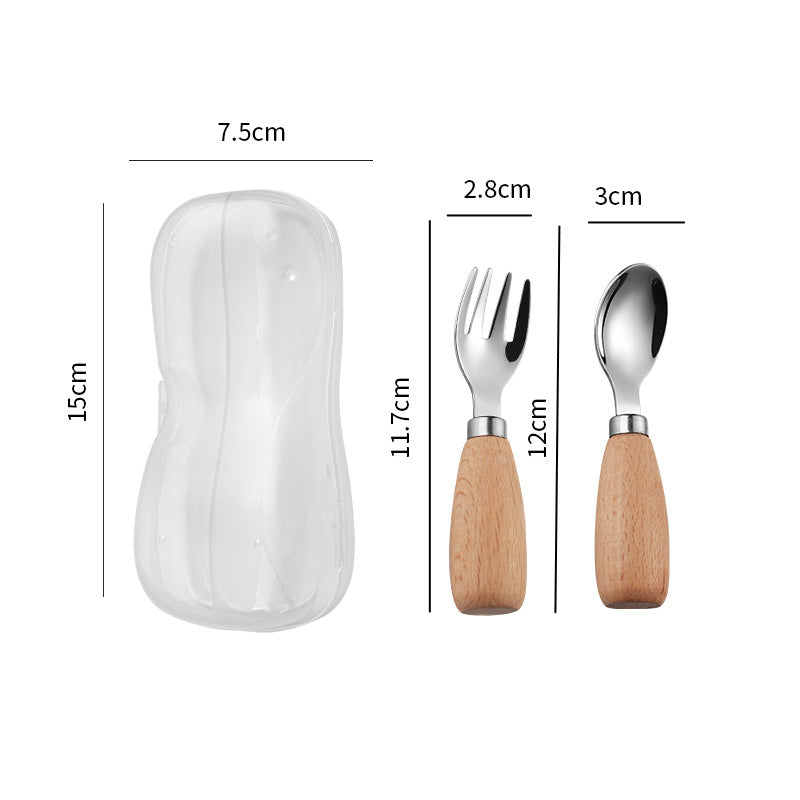 304 Stainless Steel Cutlery Fork And Spoon Box Set With Ellipse Handle