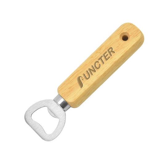 Wooden Handle Stainless Steel Bottle Opener