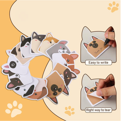 30 Sheets Custom Paper Cute Dog Sticky Notes Note Book
