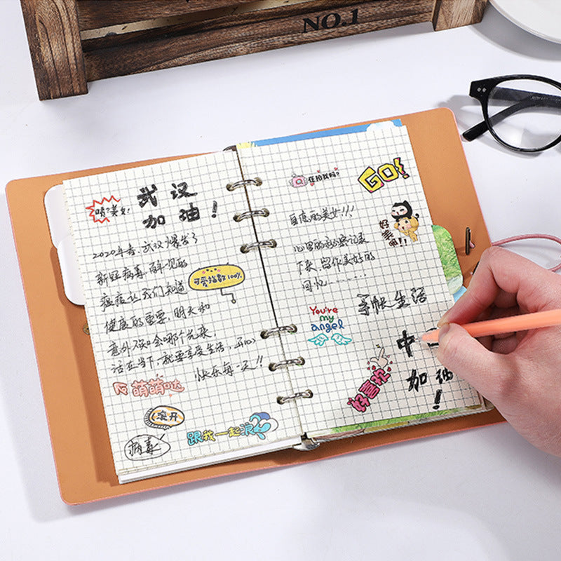 A6 PU Leather Notebook Daily Journal Daybook