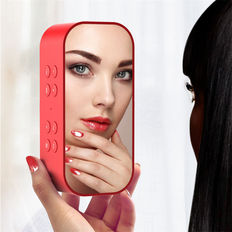 Mirror Screen Wireless Speaker Alarm Clock