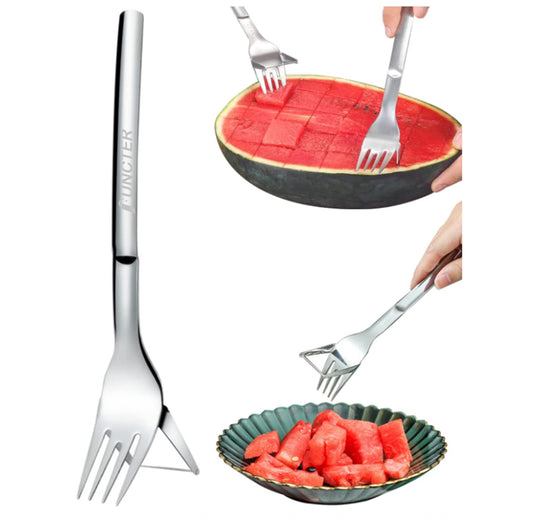 Watermelon Fork Slicer Cutter, 2" 1 Melon Cutter Watermelon Fruit Cutter