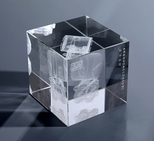 Square Shaped K9 Crystal Trophies