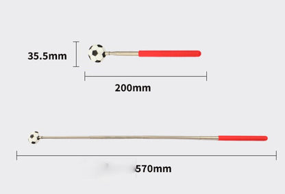 Football Telescoping Stainless Steel Back Scratcher W/ Soft Foam Handle for Itch Relief