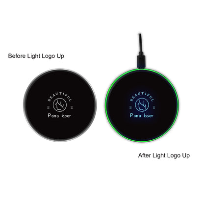 Flashing LED Light Up Wireless Charger (Blue Light)