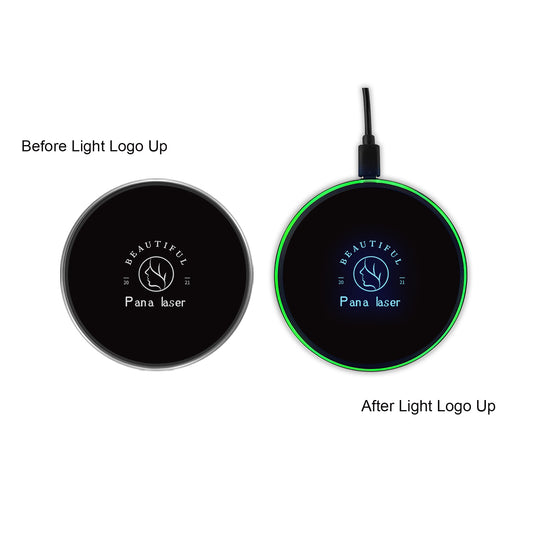 Flashing LED Light Up Wireless Charger (Blue Light)
