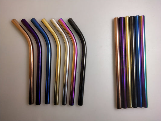 Stainless Steel Straws (8.5'' L X 15/32'' Dia)