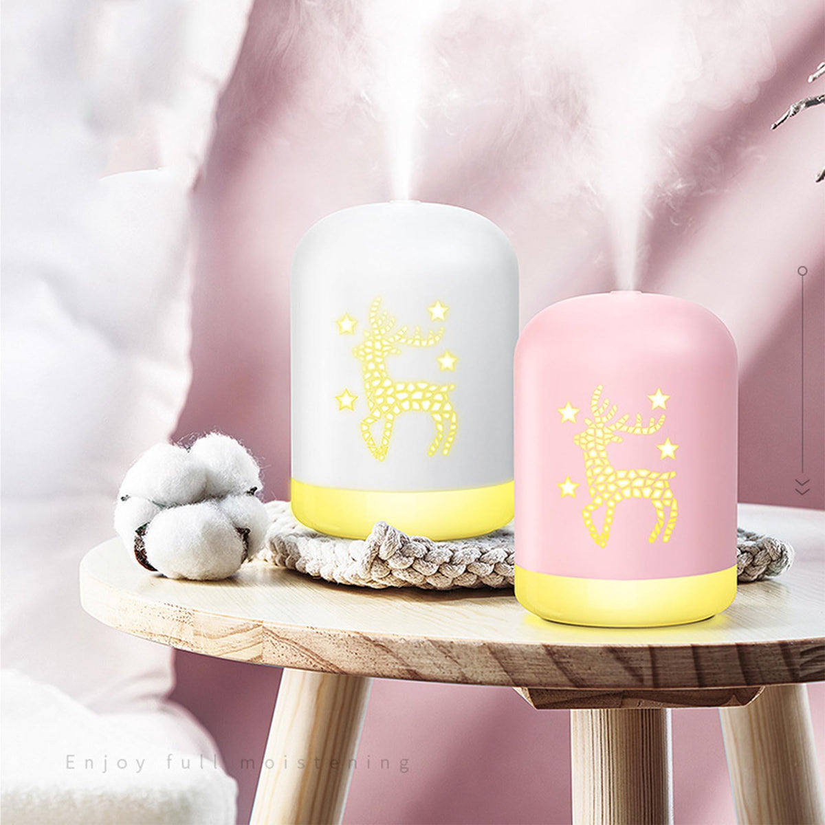 340ml Cute Beer Humidifier w/Night Light