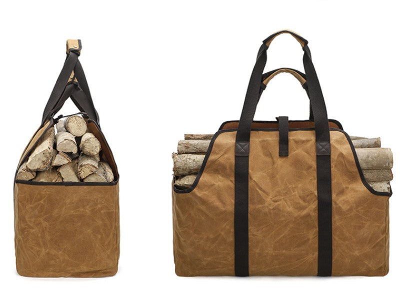 Firewood Log Carrier Tote Bag For Outdoor Camping