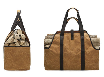 Firewood Log Carrier Tote Bag For Outdoor Camping